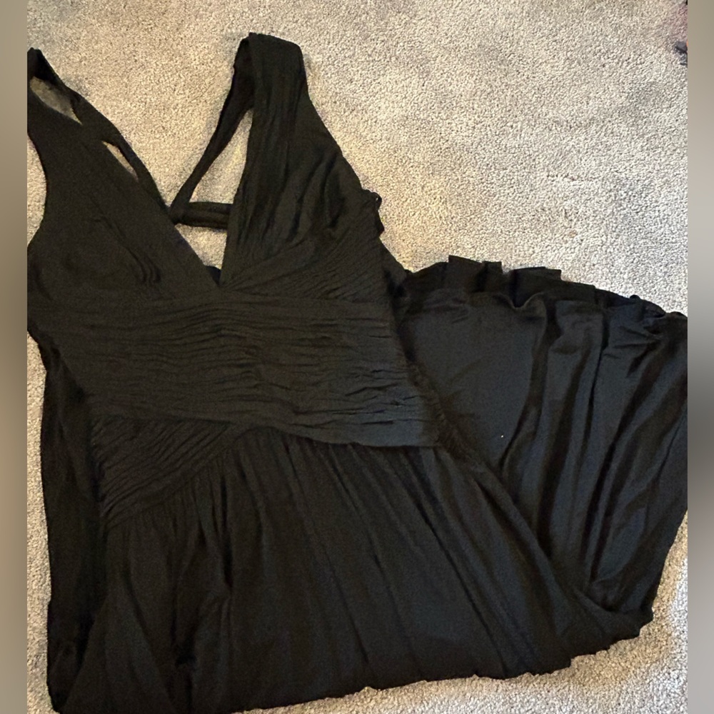 BCBG Black Open back Formal Dress